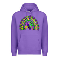 Purple mardi gras rainbow Premium Hoodie - AdoDesignShop
