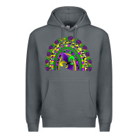 Rock mardi gras rainbow Premium Hoodie - AdoDesignShop