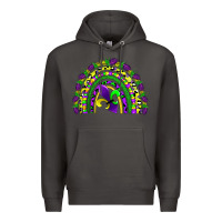 Smoke mardi gras rainbow Premium Hoodie - AdoDesignShop