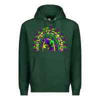 Sports Green mardi gras rainbow Premium Hoodie - AdoDesignShop