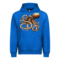 Cobalt octopus Urban Hoodie - LillyAllenDesigns