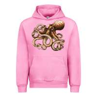 Fuchsia Pink octopus Urban Hoodie - LillyAllenDesigns