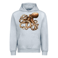 Heather Grey octopus Urban Hoodie - LillyAllenDesigns