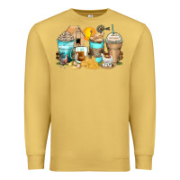 Antique Gold chicken coffee cups Premium Sweatshirt - Zillion Design Studio