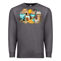 Charcoal Heather chicken coffee cups Premium Sweatshirt - Zillion Design Studio