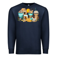 Navy chicken coffee cups Premium Sweatshirt - Zillion Design Studio