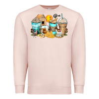 Pale Pink chicken coffee cups Premium Sweatshirt - Zillion Design Studio