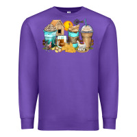 Purple chicken coffee cups Premium Sweatshirt - Zillion Design Studio