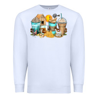 White chicken coffee cups Premium Sweatshirt - Zillion Design Studio