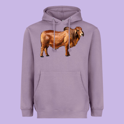 Brahman Bull Heavyweight Hoodie Designed By Ranaportraitstore