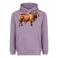 Lavender brahman bull Heavyweight Hoodie - RanaPortraitStore