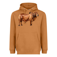 Meerkat brahman bull Heavyweight Hoodie - RanaPortraitStore