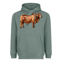Sage brahman bull Heavyweight Hoodie - RanaPortraitStore