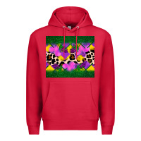 Cardinal mardi gras Leopard and heart Premium Hoodie - AdoDesignShop