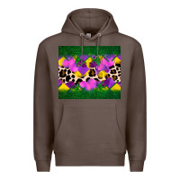 Coffee mardi gras Leopard and heart Premium Hoodie - AdoDesignShop
