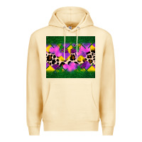Pina Colada mardi gras Leopard and heart Premium Hoodie - AdoDesignShop