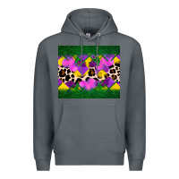 Rock mardi gras Leopard and heart Premium Hoodie - AdoDesignShop