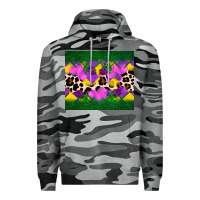 Slate Camo mardi gras Leopard and heart Premium Hoodie - AdoDesignShop