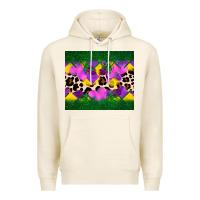 Tofu mardi gras Leopard and heart Premium Hoodie - AdoDesignShop