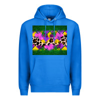 True Royal mardi gras Leopard and heart Premium Hoodie - AdoDesignShop
