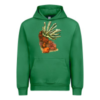 Emerald Coral Reef Urban Hoodie - LillyAllenDesigns