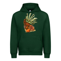Forest Green Coral Reef Urban Hoodie - LillyAllenDesigns