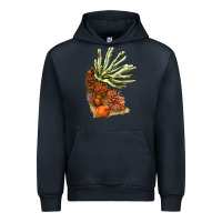 Navy Coral Reef Urban Hoodie - LillyAllenDesigns