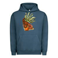 Pigment Midnight Navy Coral Reef Urban Hoodie - LillyAllenDesigns