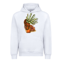 White Coral Reef Urban Hoodie - LillyAllenDesigns