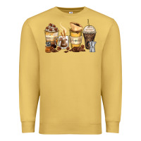 Antique Gold coffee cups Premium Sweatshirt - Zillion Design Studio
