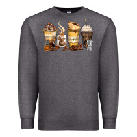 Coffee Cups Premium Sweatshirt | Teevron