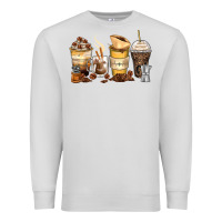Dove Grey coffee cups Premium Sweatshirt - Zillion Design Studio