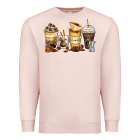 Pale Pink coffee cups Premium Sweatshirt - Zillion Design Studio
