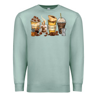 Seafoam coffee cups Premium Sweatshirt - Zillion Design Studio