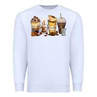White coffee cups Premium Sweatshirt - Zillion Design Studio