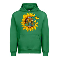 Emerald western sunflower  cross believe Urban Hoodie - BarkalooDesign