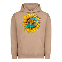 Pigment Burro western sunflower  cross believe Urban Hoodie - BarkalooDesign