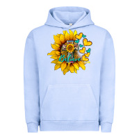 Pigment Grape Ice western sunflower  cross believe Urban Hoodie - BarkalooDesign