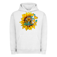 Pigment Lunar Rock western sunflower  cross believe Urban Hoodie - BarkalooDesign