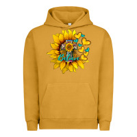 Pigment Peanut Butter western sunflower  cross believe Urban Hoodie - BarkalooDesign
