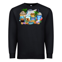 Black cruise life coffee cups Premium Sweatshirt - Zillion Design Studio