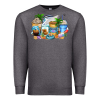 Charcoal Heather cruise life coffee cups Premium Sweatshirt - Zillion Design Studio