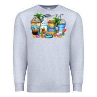 Heather Grey cruise life coffee cups Premium Sweatshirt - Zillion Design Studio