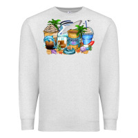 Oatmeal Heather cruise life coffee cups Premium Sweatshirt - Zillion Design Studio