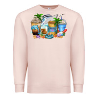 Pale Pink cruise life coffee cups Premium Sweatshirt - Zillion Design Studio