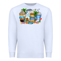 White cruise life coffee cups Premium Sweatshirt - Zillion Design Studio