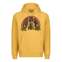 Mustard rainbow tree Premium Hoodie - AdoDesignShop