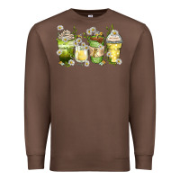 Chestnut daisy coffee cups Premium Sweatshirt - Zillion Design Studio