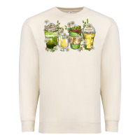Sandshell daisy coffee cups Premium Sweatshirt - Zillion Design Studio