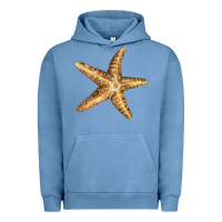 Pigment Pebble Blue Starfish Urban Hoodie - LillyAllenDesigns